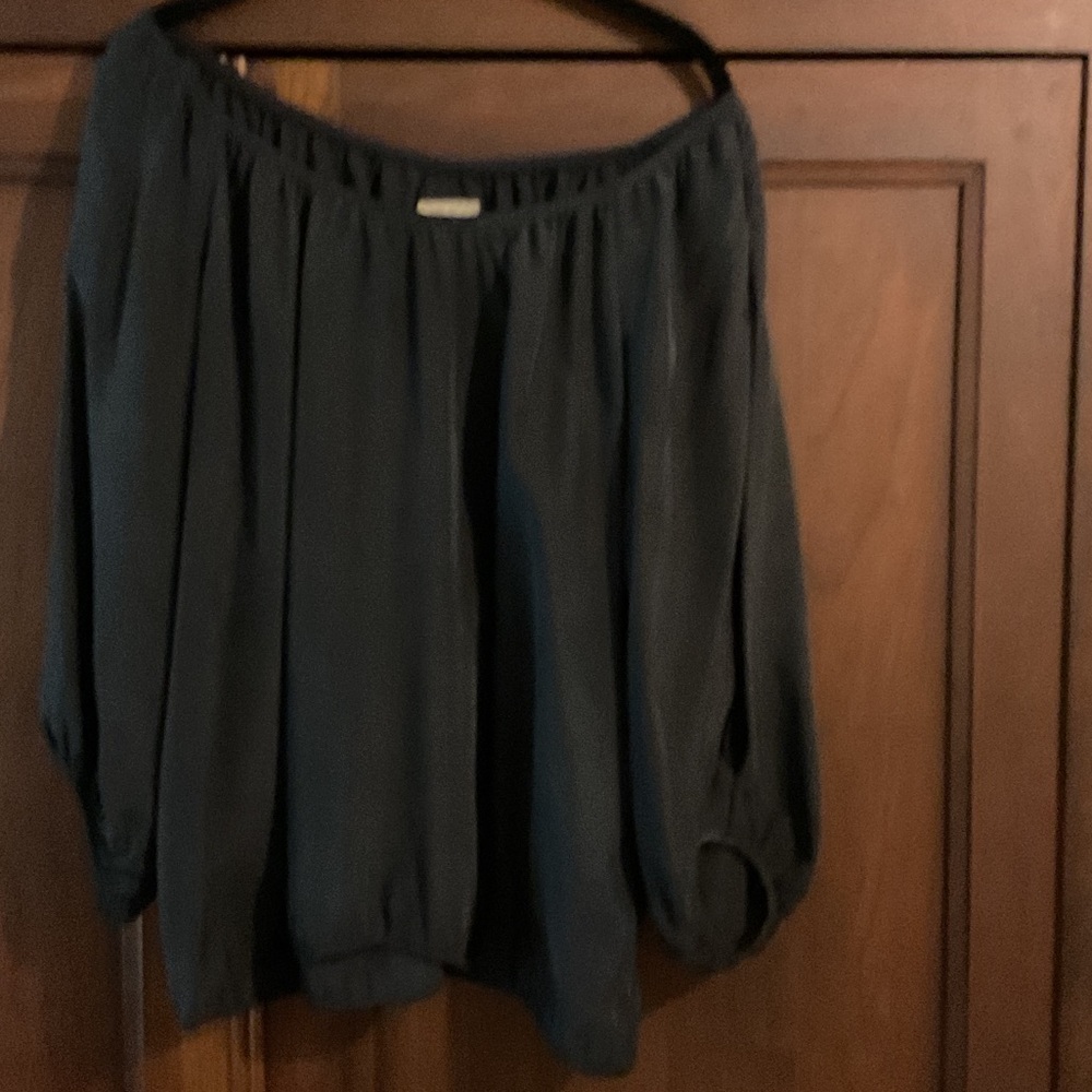 GO BY GO SILK Black Blouse